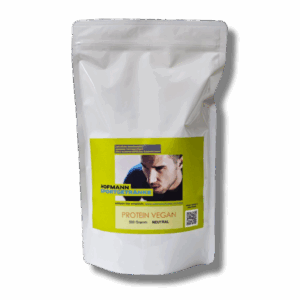Veganes Proteinpulver ist eine vollwertige Eiweißquelle mit 100% biologischer Wertigkeit, ein guter Ersatz für tierisches Eiweiß